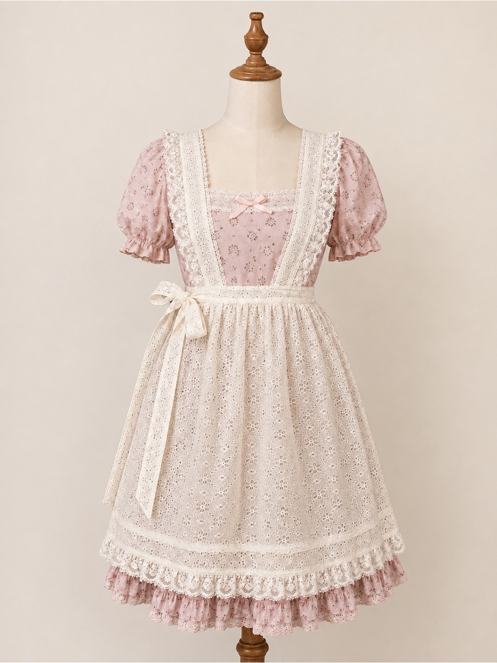 White Eyelet Lace Apron
Coquette Cottage Core Tea Party